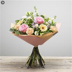 Mothers Day Hand-tied - Pastels Lily Free