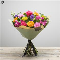 Mothers Day Hand-tied - Brights Lily Free